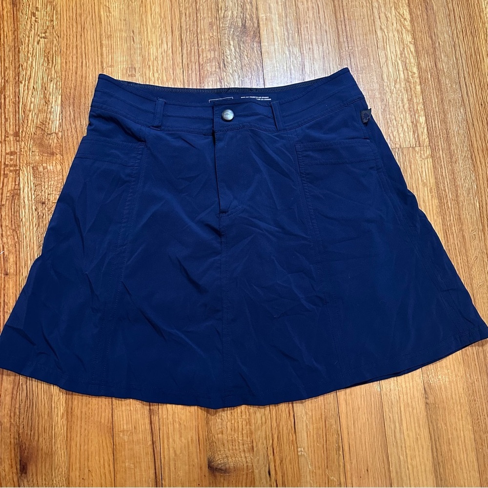 LL Bean Size 4 Navy Blue Run About Skort Skirt Hiking Golf Active Outdoors (#2) - Picture 6 of 9